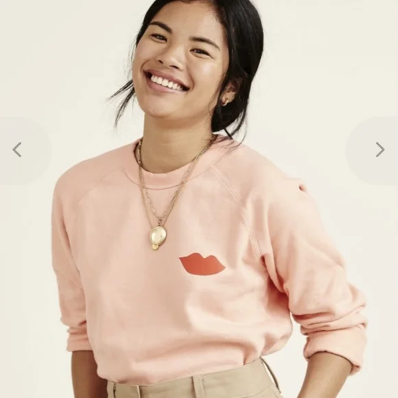 Clare V Lips Sweatshirt - Picture 3 of 11